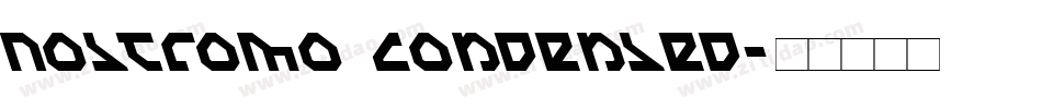 Nostromo Condensed字体转换